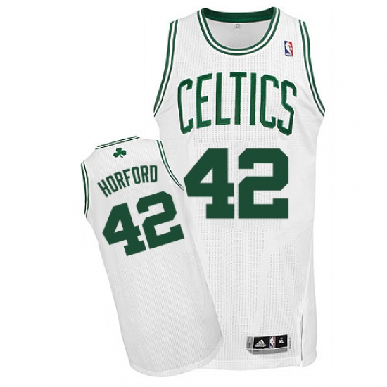 Youth Adidas Boston Celtics 42 Al Horford Authentic White Home NBA Jersey