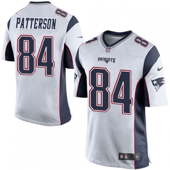 Men's Nike New England Patriots 84 Cordarrelle Patterson Game White NFL Jersey