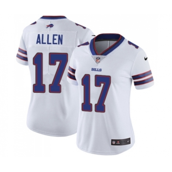 Women's Bills 17 Josh Allen White Vapor Untouchable Limited Stitched NFL Jersey