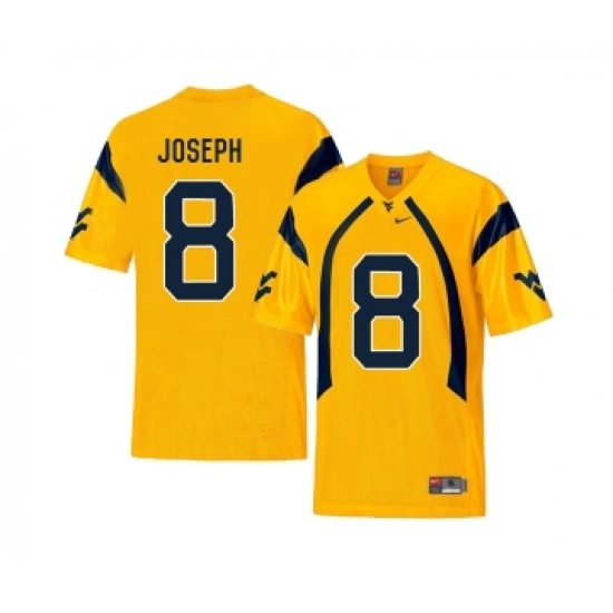 West Virginia Mountaineers 8 Karl Joseph Gold College Football Jersey