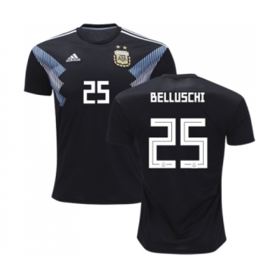 Argentina 25 Belluschi Away Kid Soccer Country Jersey