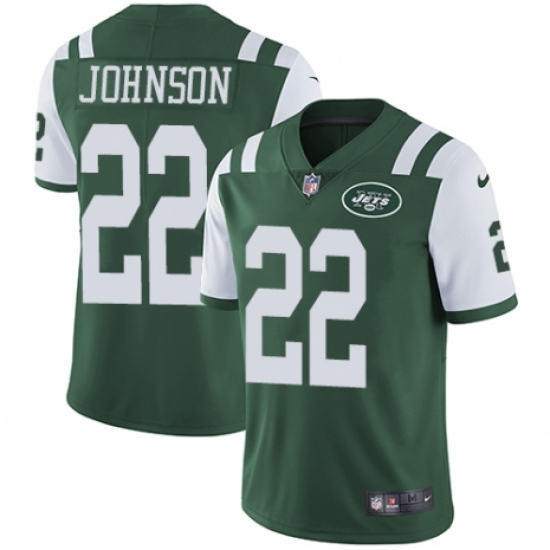Youth Nike New York Jets 22 Trumaine Johnson Green Team Color Vapor Untouchable Limited Player NFL Jersey