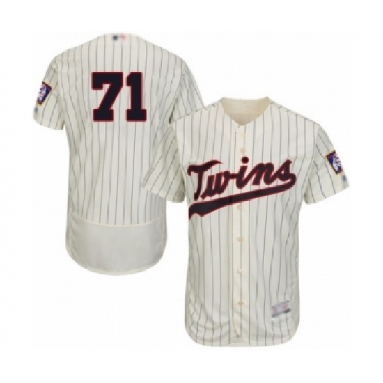 Men's Minnesota Twins 71 Sean Poppen Authentic Cream Alternate Flex Base Authentic Collection Baseball Player Jersey