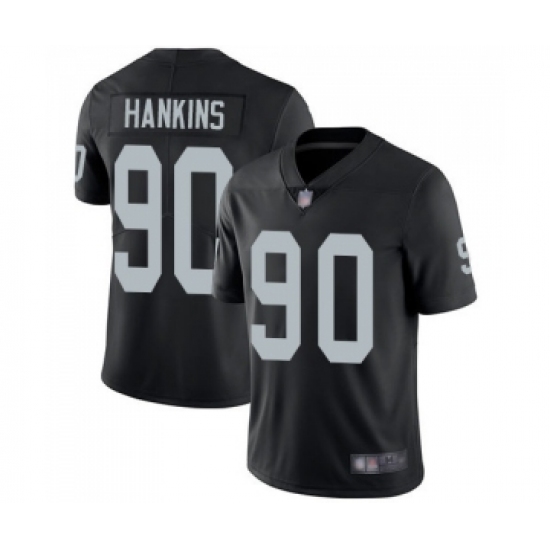 Youth Oakland Raiders 90 Johnathan Hankins Black Team Color Vapor Untouchable Limited Player Football Jersey