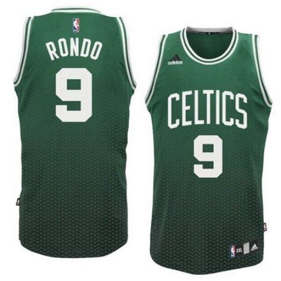 Celtics 9 Rajon Rondo Green Resonate Fashion Swingman Stitched NBA Jersey