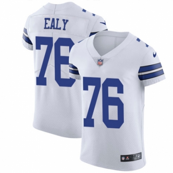 Men's Nike Dallas Cowboys 76 Kony Ealy White Vapor Untouchable Elite Player NFL Jersey
