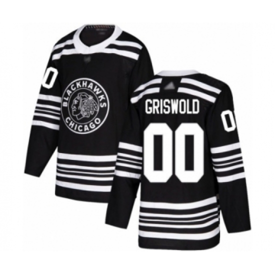 Youth Chicago Blackhawks 00 Clark Griswold Authentic Black Alternate Hockey Jersey