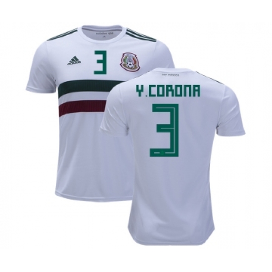 Mexico 3 Y.Corona Away Soccer Country Jersey