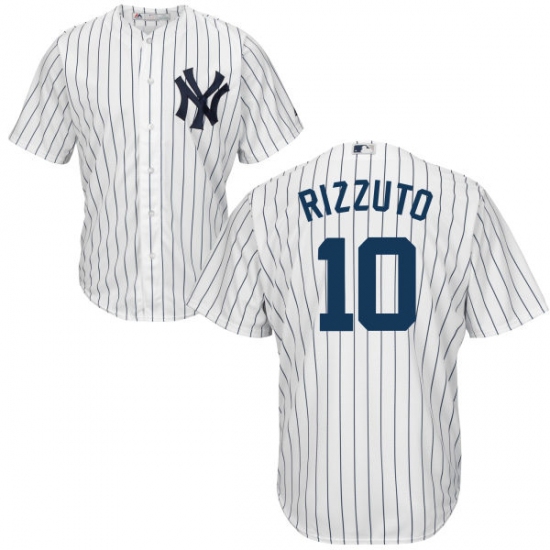 Youth Majestic New York Yankees 10 Phil Rizzuto Authentic White Home MLB Jersey