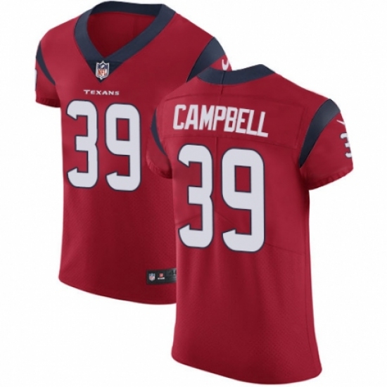 Men's Nike Houston Texans 39 Ibraheim Campbell Red Alternate Vapor Untouchable Elite Player NFL Jersey