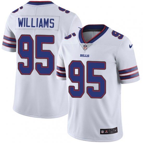 Youth Nike Buffalo Bills 95 Kyle Williams White Vapor Untouchable Limited Player NFL Jersey