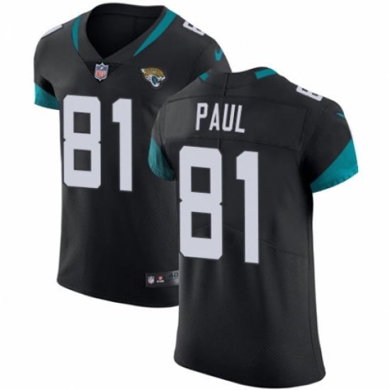 Men's Nike Jacksonville Jaguars 81 Niles Paul Teal Green Team Color Vapor Untouchable Elite Player NFL Jersey