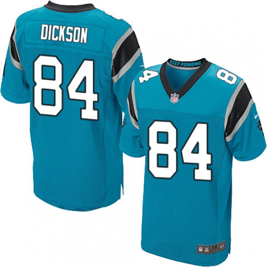 Men's Nike Carolina Panthers 84 Ed Dickson Elite Blue Alternate NFL Jersey