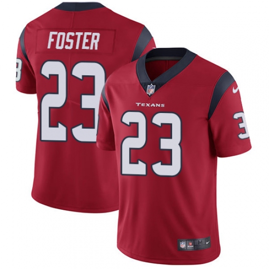Men's Nike Houston Texans 23 Arian Foster Limited Red Alternate Vapor Untouchable NFL Jersey