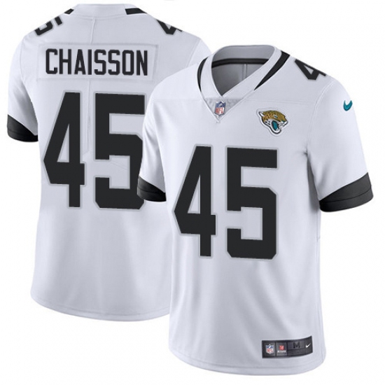 Youth Jacksonville Jaguars 45 K'Lavon Chaisson White Stitched NFL Vapor Untouchable Limited Jersey