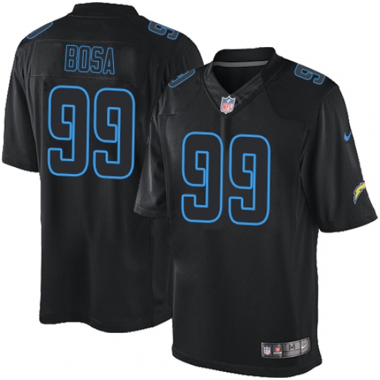 Men's Nike Los Angeles Chargers 99 Joey Bosa Limited Black Impact NFL Jersey