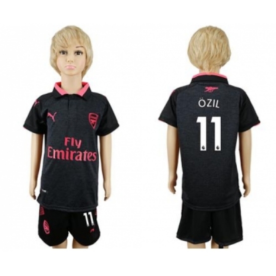 Arsenal 11 Ozil Sec Away Kid Soccer Club Jersey