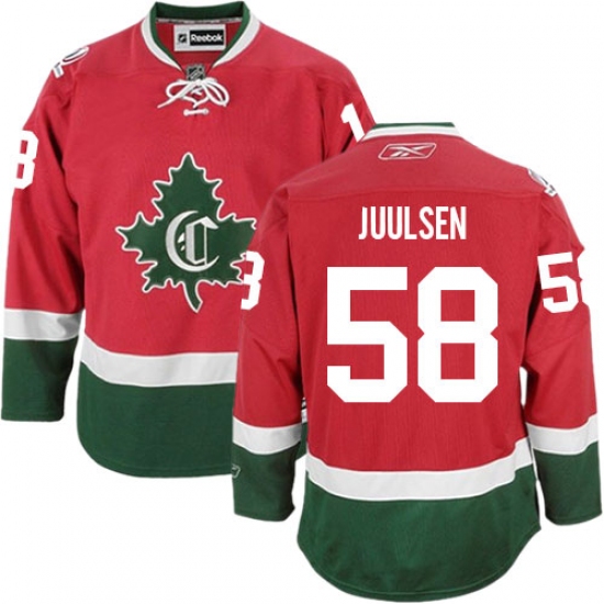 Women's Reebok Montreal Canadiens 58 Noah Juulsen Authentic Red New CD NHL Jersey
