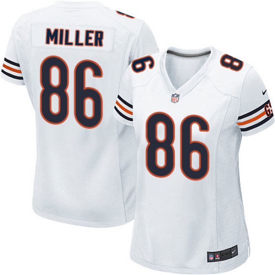 Women's Nike Chicago Bears 86 Zach Miller Game White NFL Jersey
