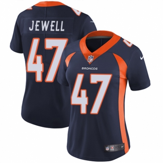 Women's Nike Denver Broncos 47 Josey Jewell Navy Blue Alternate Vapor Untouchable Limited Player NFL Jersey