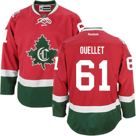 Women's Reebok Montreal Canadiens 61 Xavier Ouellet Authentic Red New CD NHL Jersey