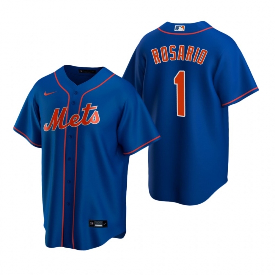 Men's Nike New York Mets 1 Amed Rosario Royal Alternate Stitched Baseball Jersey
