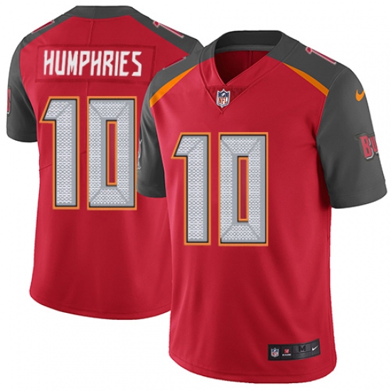 Men's Nike Tampa Bay Buccaneers 10 Adam Humphries Red Team Color Vapor Untouchable Limited Player NFL Jersey