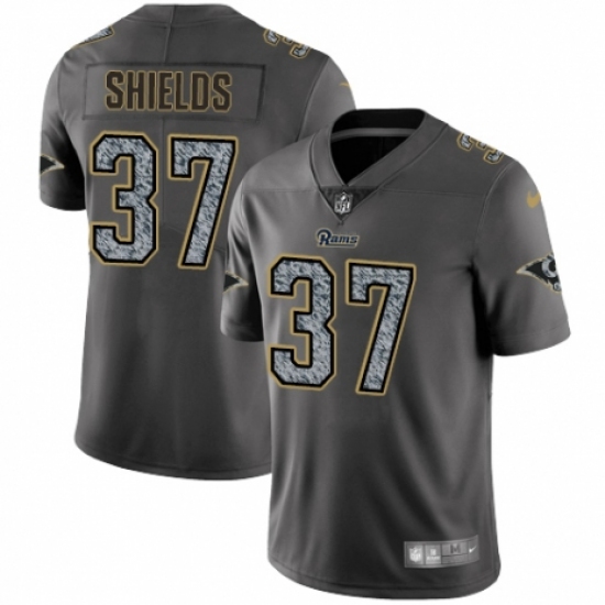 Men's Nike Los Angeles Rams 37 Sam Shields Gray Static Vapor Untouchable Limited NFL Jersey