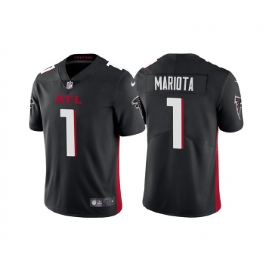 Men's Atlanta Falcons 1 Marcus Mariota Black Vapor Untouchable Limited Stitched Jersey