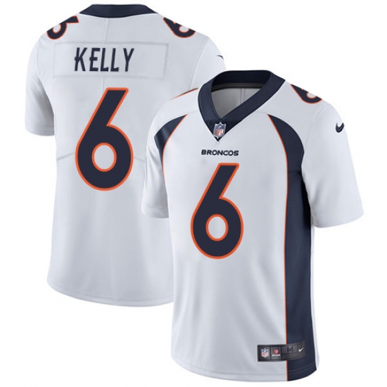 Men's Nike Denver Broncos 6 Chad Kelly White Vapor Untouchable Limited Player NFL Jersey