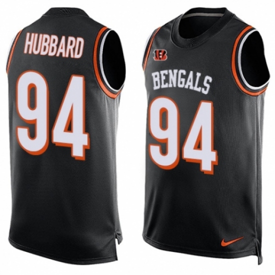 Men's Nike Cincinnati Bengals 94 Sam Hubbard Limited Black Player Name & Number Tank Top NFL Jersey