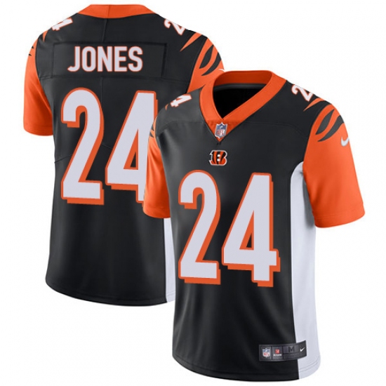 Men's Nike Cincinnati Bengals 24 Adam Jones Vapor Untouchable Limited Black Team Color NFL Jersey