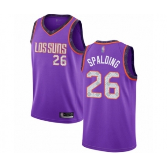 Men's Phoenix Suns 26 Ray Spalding Authentic Purple Basketball Jersey - 2018 19 City Edition