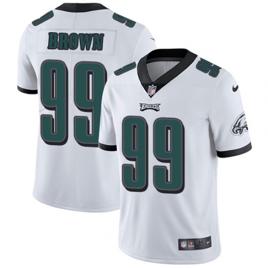Youth Nike Philadelphia Eagles 99 Jerome Brown White Vapor Untouchable Limited Player NFL Jersey