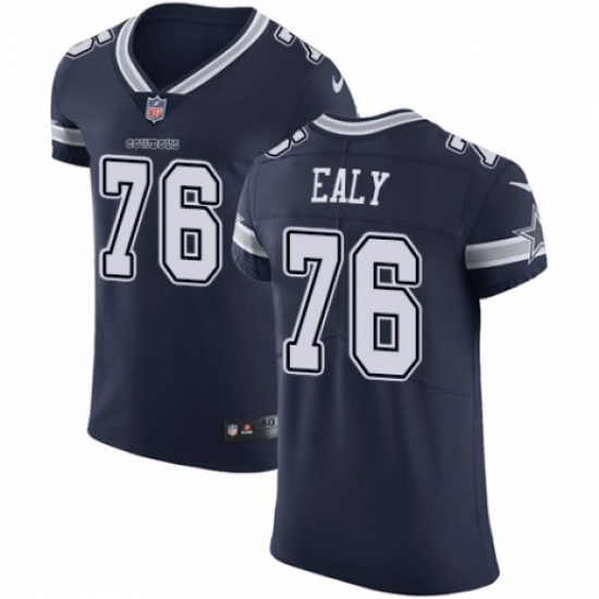 Men's Nike Dallas Cowboys 76 Kony Ealy Navy Blue Team Color Vapor Untouchable Elite Player NFL Jersey