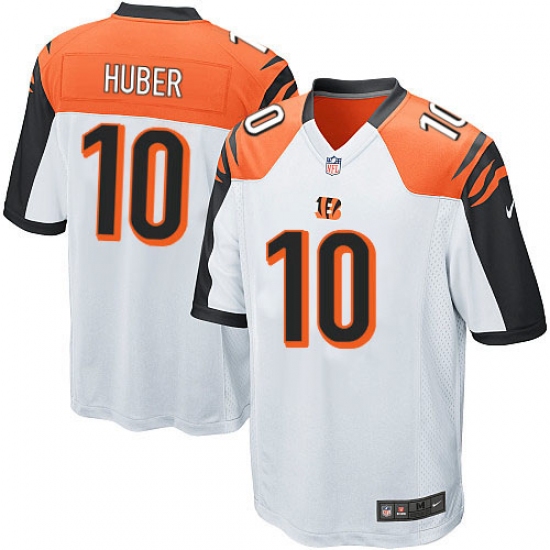 Men's Nike Cincinnati Bengals 10 Kevin Huber Game White NFL Jersey