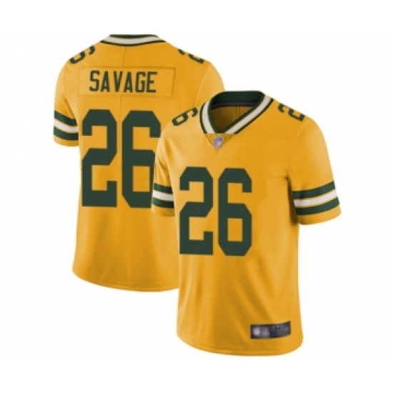 Men's Green Bay Packers 26 Darnell Savage Jr. Limited Gold Rush Vapor Untouchable Football Jerseys
