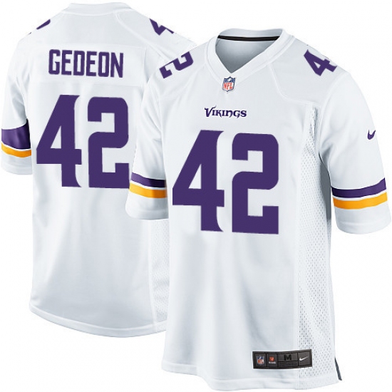 Men's Nike Minnesota Vikings 42 Ben Gedeon Game White NFL Jersey