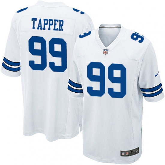 Men's Nike Dallas Cowboys 99 Charles Tapper Game White NFL Jersey