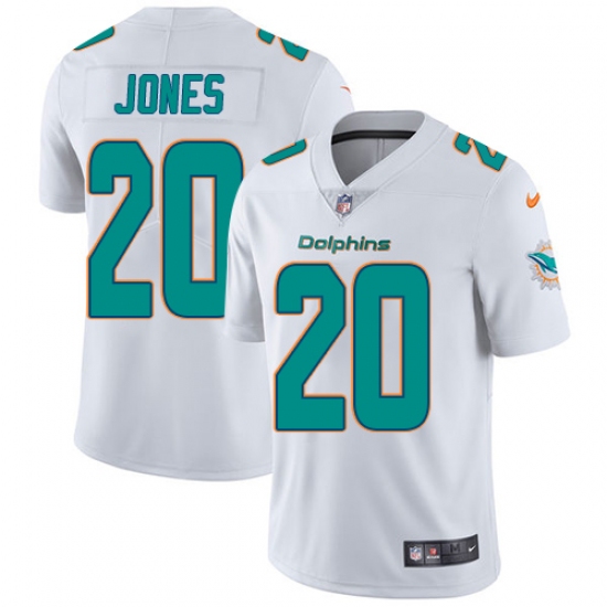 Youth Nike Miami Dolphins 20 Reshad Jones White Vapor Untouchable Limited Player NFL Jersey