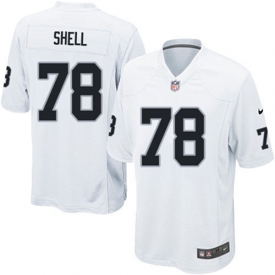 Men's Nike Oakland Raiders 78 Art Shell Game White NFL Jersey