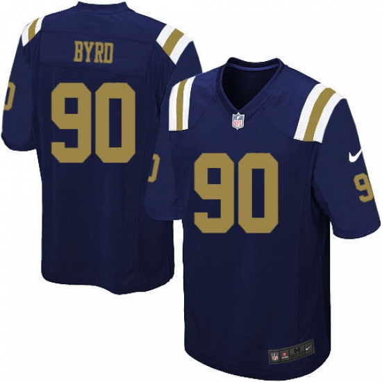 Youth Nike New York Jets 90 Dennis Byrd Limited Navy Blue Alternate NFL Jersey