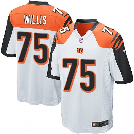 Men's Nike Cincinnati Bengals 75 Jordan Willis Game White NFL Jersey