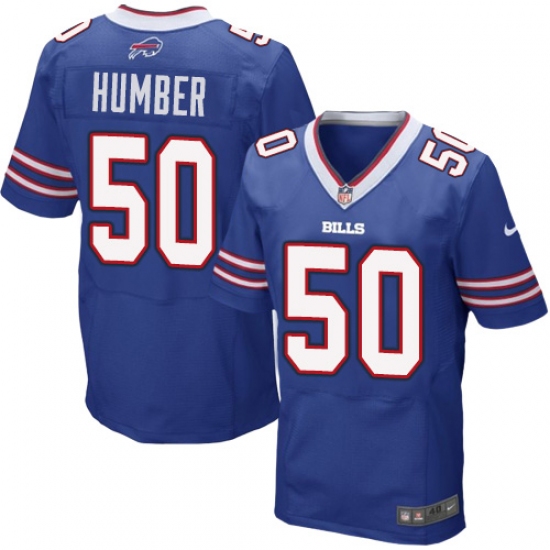 Men's Nike Buffalo Bills 50 Ramon Humber Elite Royal Blue Team Color NFL Jersey