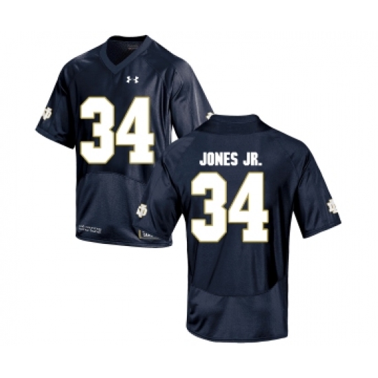 Notre Dame Fighting Irish 34 Tony Jones Jr. Navy College Football Jersey