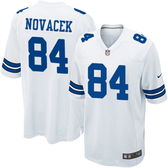 Men's Nike Dallas Cowboys 84 Jay Novacek Game White NFL Jersey