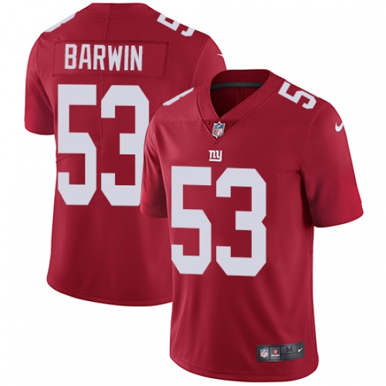 Youth Nike New York Giants 53 Connor Barwin Red Alternate Vapor Untouchable Limited Player NFL Jersey