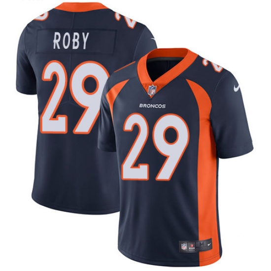 Youth Nike Denver Broncos 29 Bradley Roby Navy Blue Alternate Vapor Untouchable Limited Player NFL Jersey