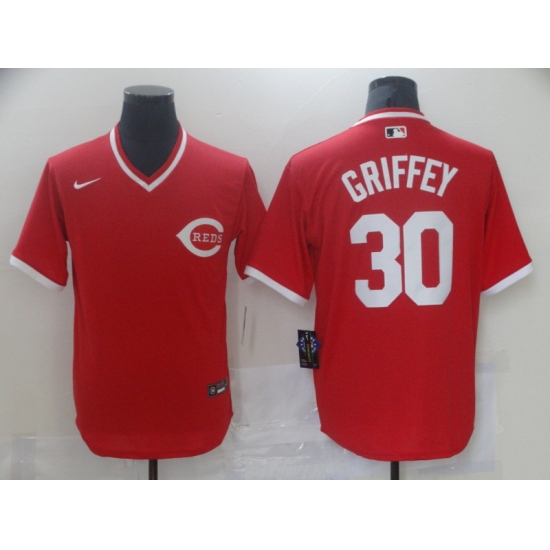 Men's Nike Cincinnati Reds 30 Ken Griffey Red Authentic Jersey