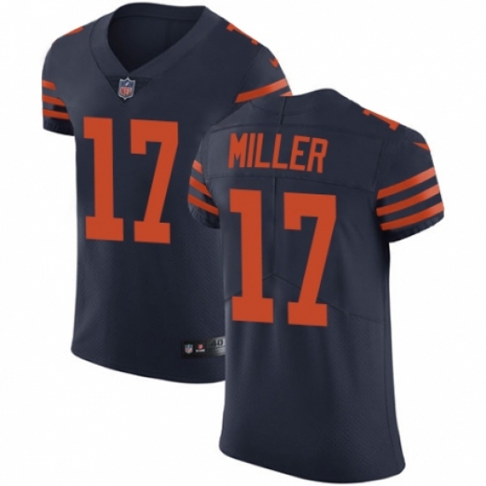 Men's Nike Chicago Bears 17 Anthony Miller Navy Blue Alternate Vapor Untouchable Elite Player NFL Jersey